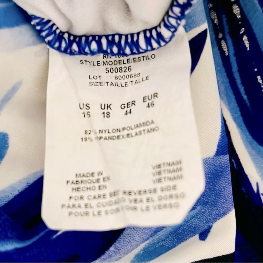 Tankini / Flattering Design In Blues - Picture 8 of 10